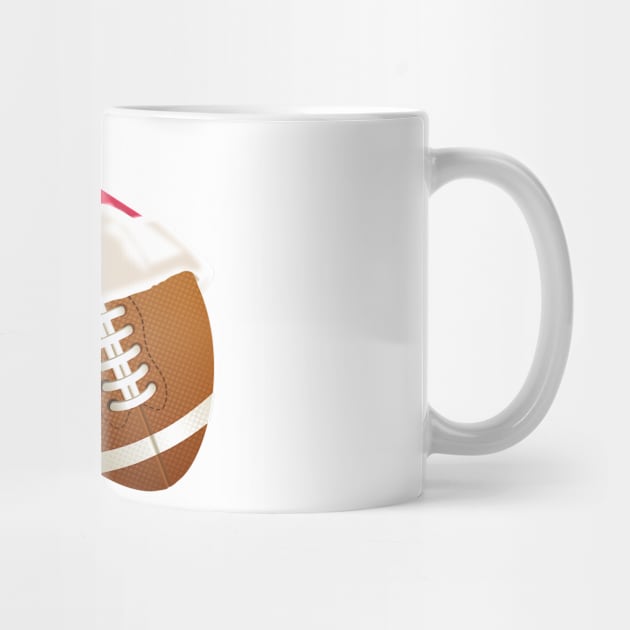 Football Ball Santa Hat by Grafikstudio